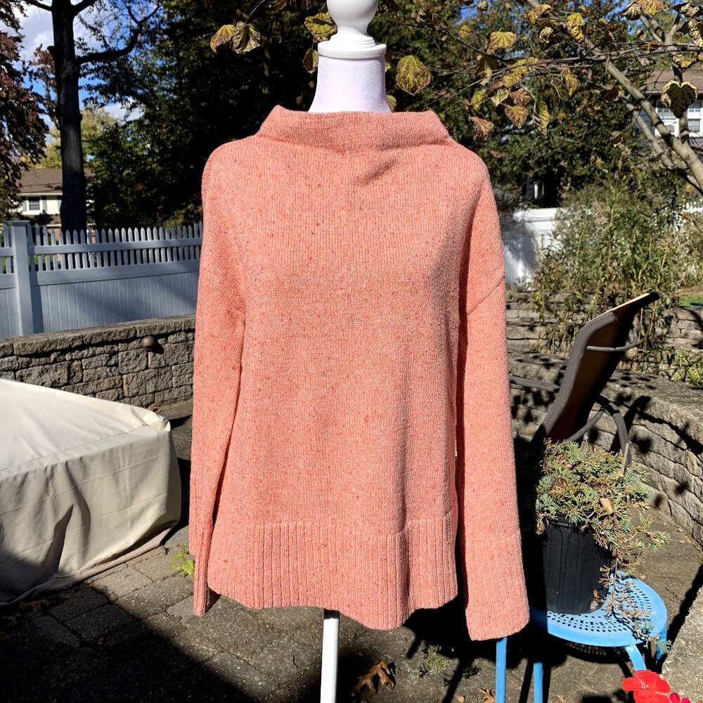 LOFT Oversized Mock Neck Wide Long Sleeve Sweater